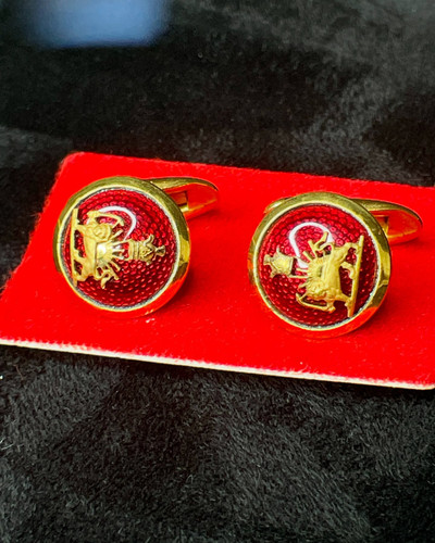 دکمه سر استین شیروخورشید ساخت سوئد شرکت اسپرونگ