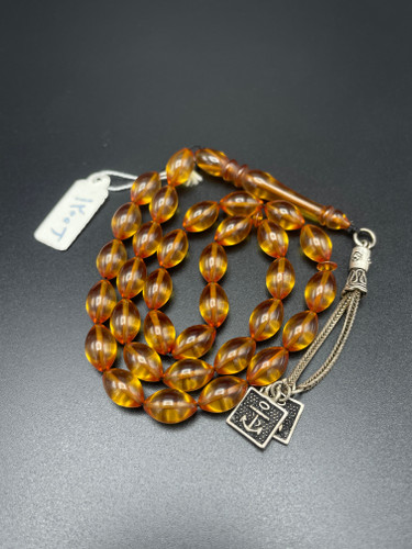 تسبیح ۳۳ دانه کهربا المان تراش کردستان