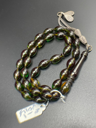 تسبیح ۳۳ دانه کهربا المان تراش کردستان