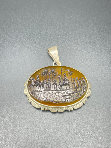 اویزنقره سنگ عقیق کاروان کربلا