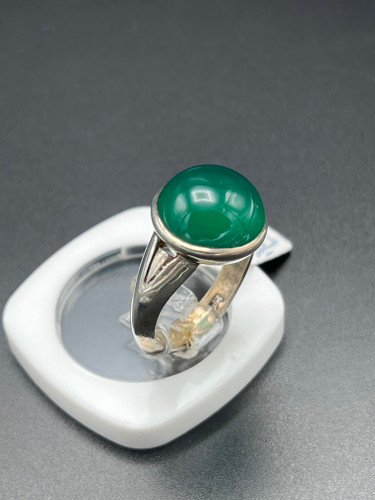 انگشتر عقیق سبز رکاب سعید