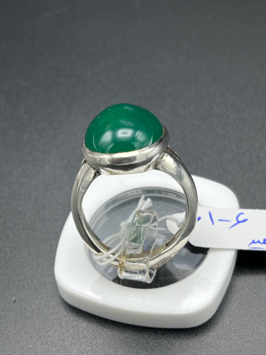 انگشتر نقره رکاب پا اردکی سنگ عقیق